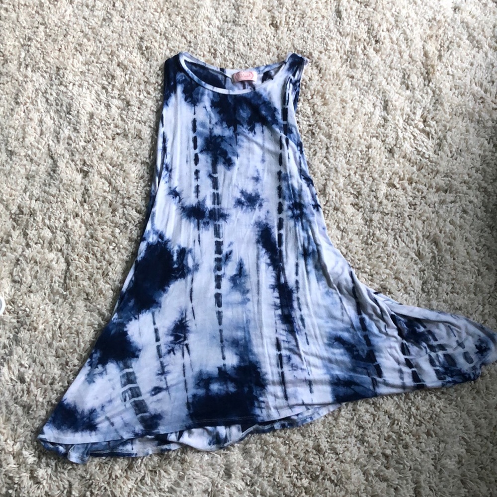 Blush Tie Die T-Shirt Dress